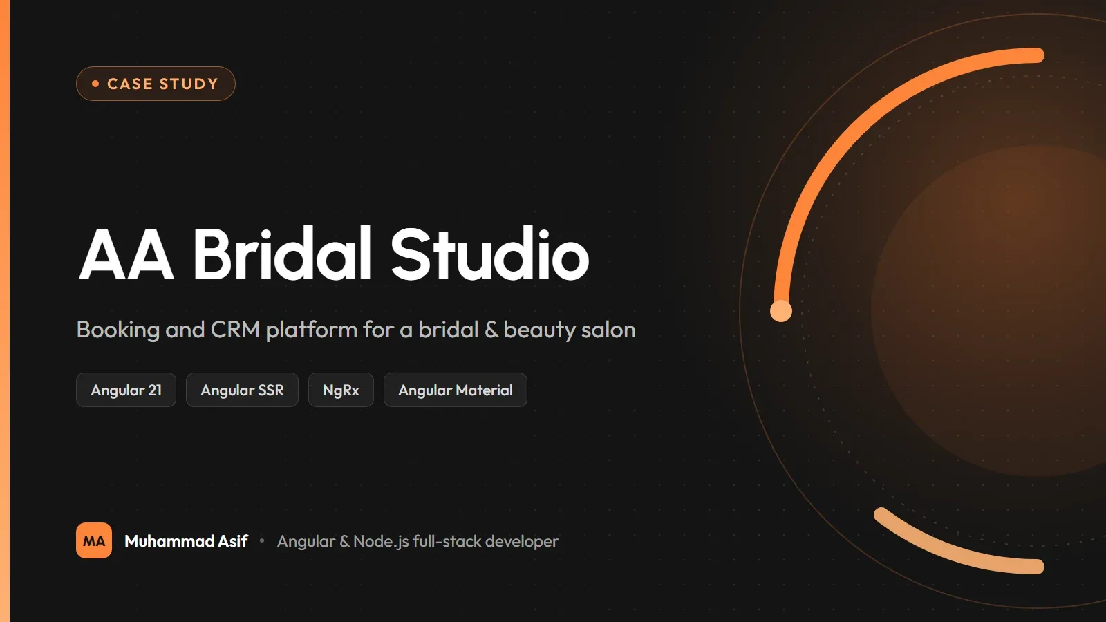 Cover for the AA Bridal Studio case study